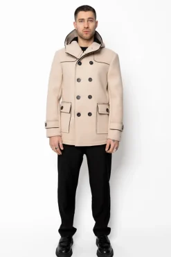 Manteau uni classique à capuche