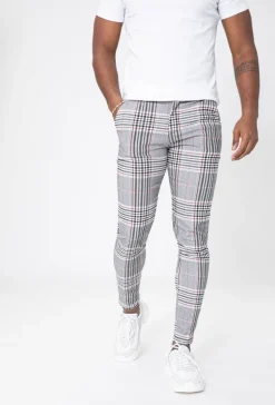 Pantalon à carreaux
