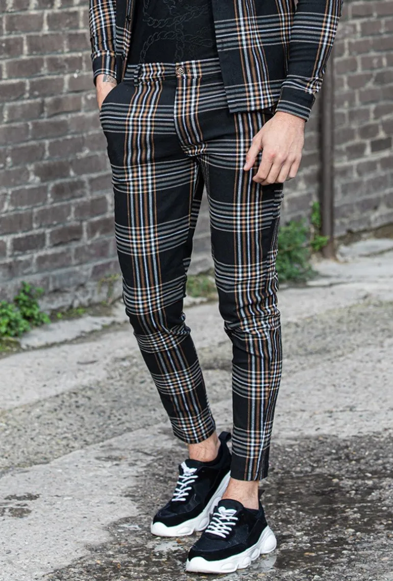 Pantalon à carreaux