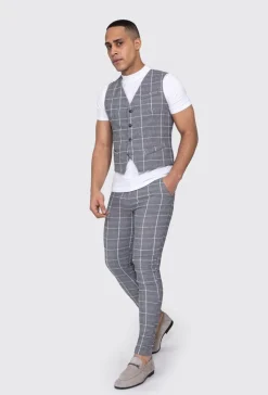 Pantalon à carreaux