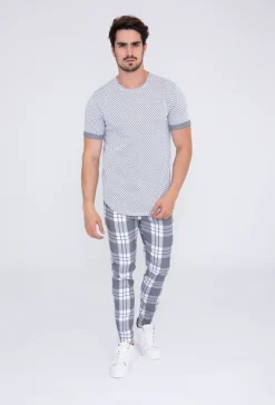 Pantalon à carreaux
