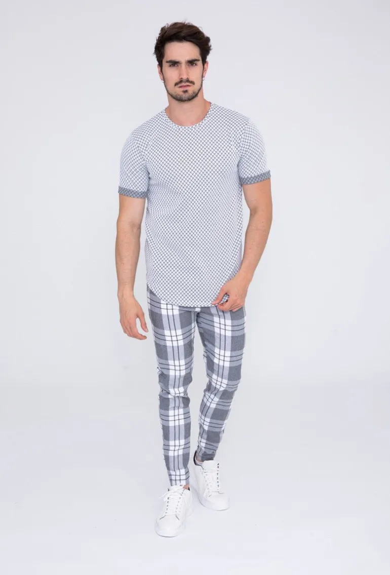 Pantalon à carreaux