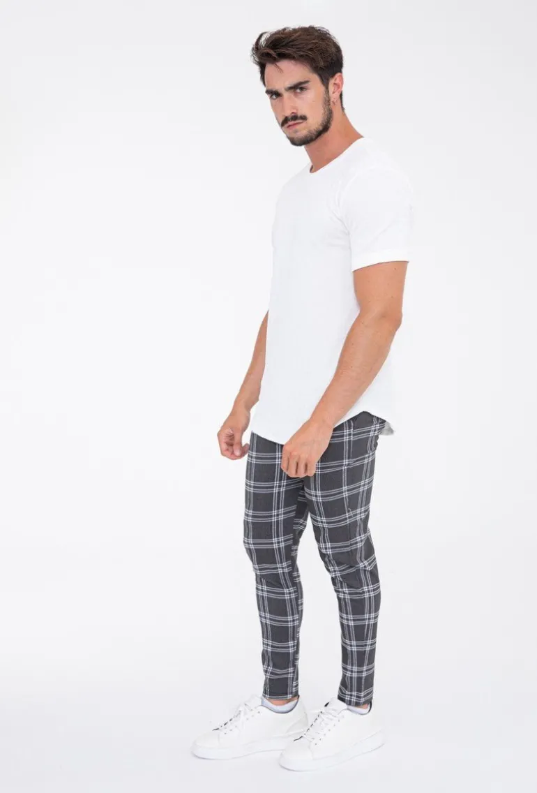 Pantalon à carreaux