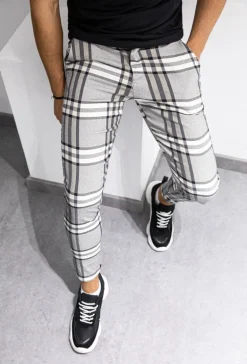 Pantalon à carreaux