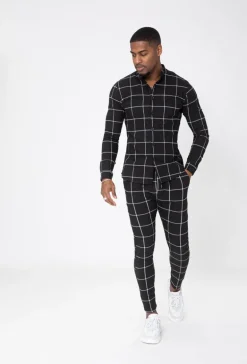 Pantalon à carreaux