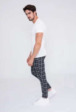 Pantalon à carreaux