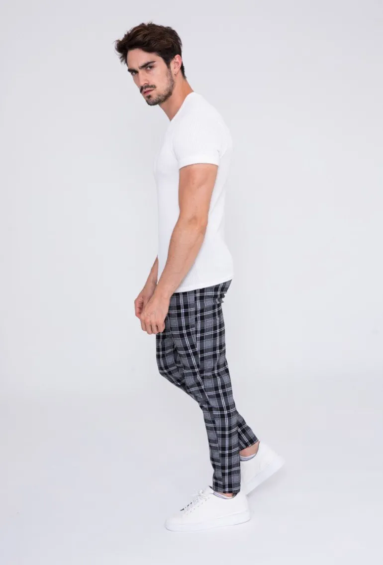 Pantalon à carreaux