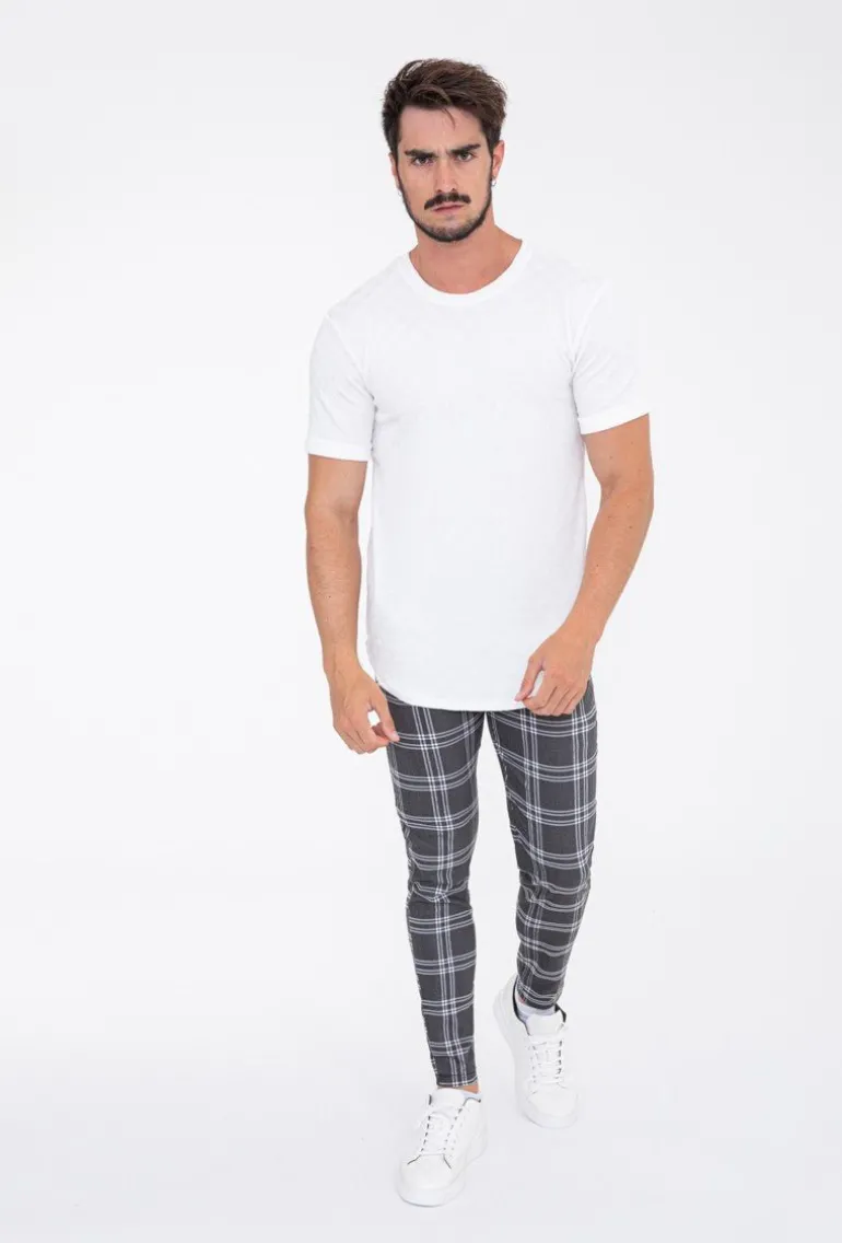 Pantalon à carreaux
