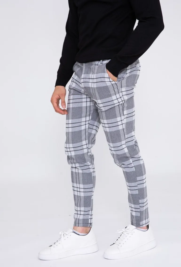 Pantalon à carreaux