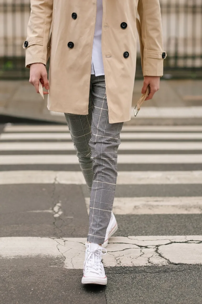 Pantalon à carreaux
