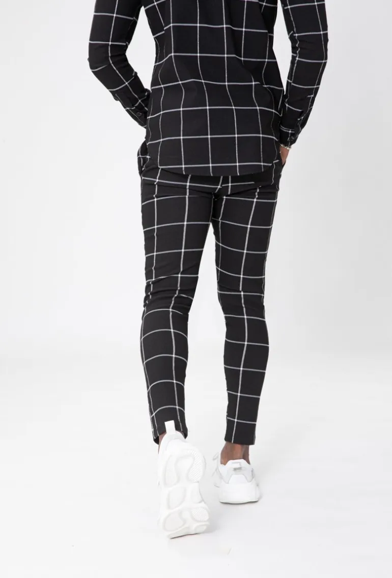 Pantalon à carreaux