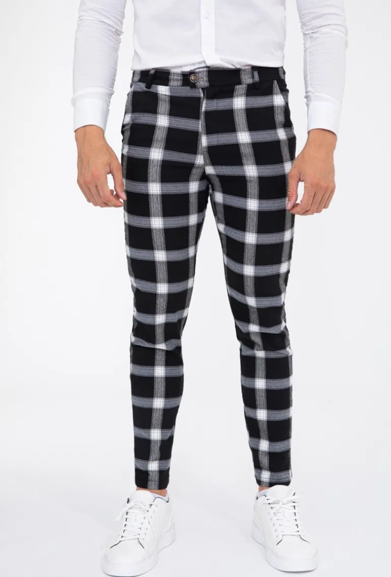 Pantalon à carreaux