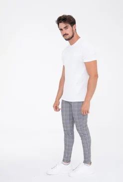 Pantalon à carreaux