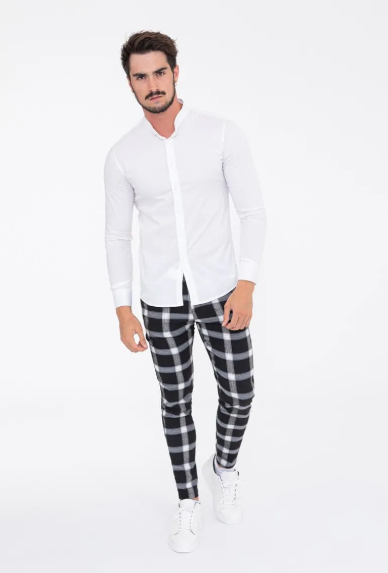 Pantalon à carreaux