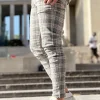 Pantalon à carreaux slim