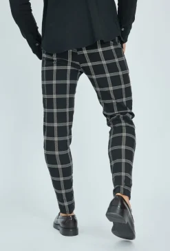 Pantalon à carreaux slim