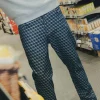 Pantalon à motifs