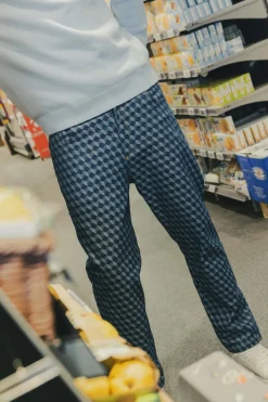 Pantalon à motifs