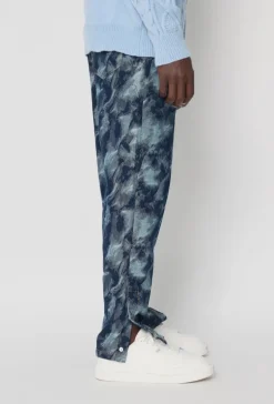 Pantalon à motifs
