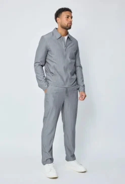 Pantalon à rayures coupe normale