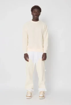 Pantalon bicolore à panneaux contrastants
