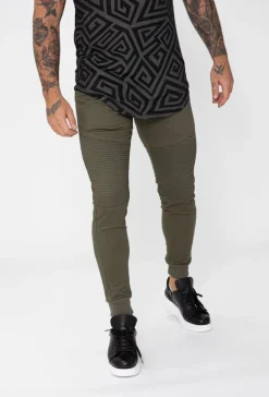Pantalon biker toile