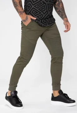 Pantalon biker toile