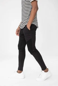 Pantalon biker toile