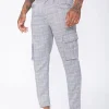 Pantalon cargo à carreaux