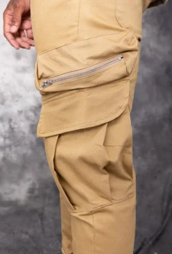 Pantalon cargo jogger avec zip