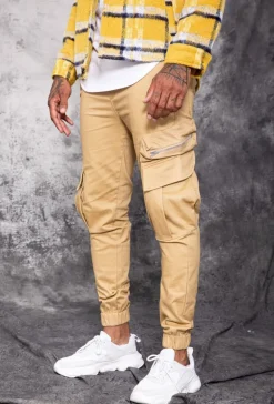 Pantalon cargo jogger avec zip