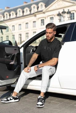 Pantalon cargo jogger avec zip