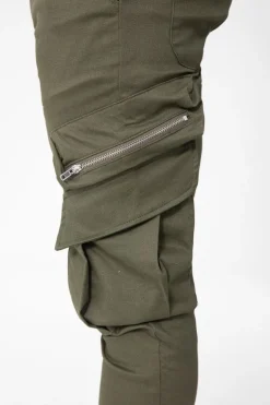 Pantalon cargo jogger avec zip