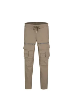 Pantalon cargo jogger multipoche à zip