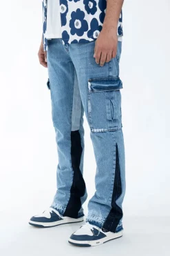 Pantalon cargo patchwork