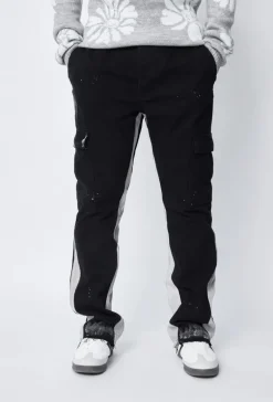 Pantalon cargo patchwork