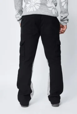 Pantalon cargo patchwork