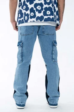 Pantalon cargo patchwork
