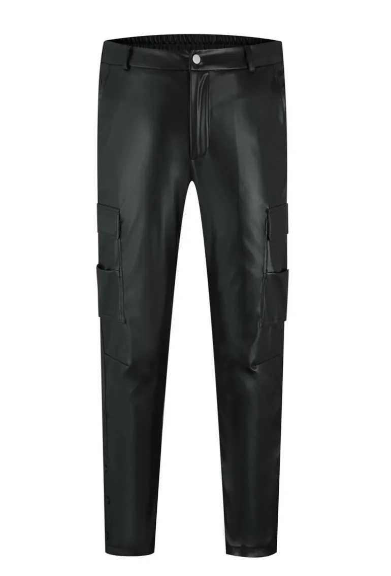 Pantalon cargo similicuire