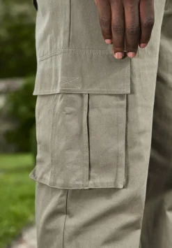 Pantalon cargo toile large