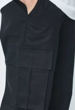 Pantalon cargo toile large