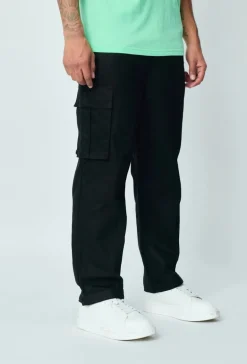 Pantalon cargo toile large