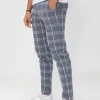 Pantalon chino à carreaux