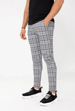 Pantalon chino à carreaux