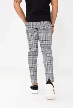 Pantalon chino à carreaux