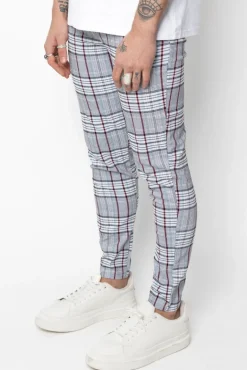 Pantalon chino à carreaux