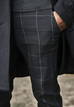 Pantalon chino à carreaux