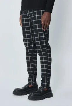Pantalon chino à carreaux