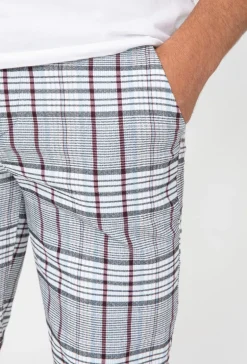 Pantalon chino à carreaux