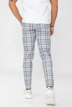 Pantalon chino à carreaux
